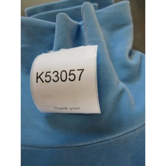 Sno Skins Top Medium Velour Turtleneck Shirt Pullover T Tee Stretch - Picture 10 of 10